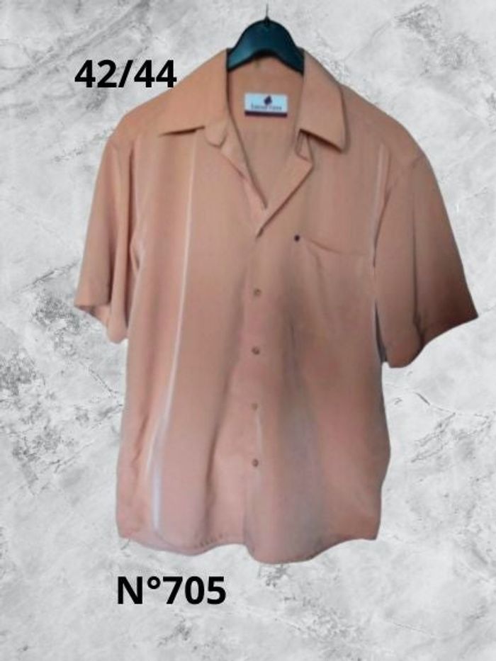 N°705 Chemise saumon T42/44. Laurent Cerrer.
