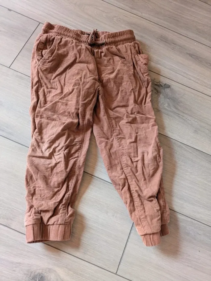 Pantalon doublé marron 3-4 ans tex