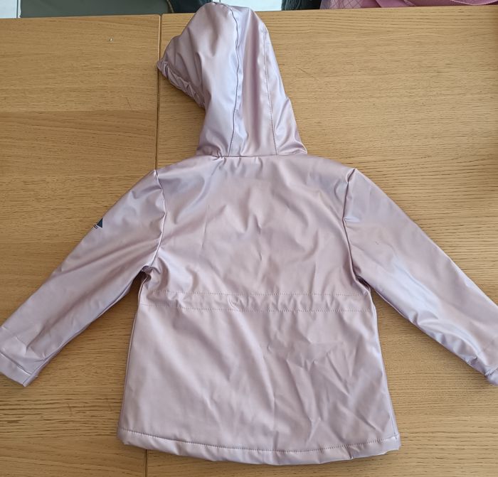 Ciré imperméable matelassé Hublot 3 ans 98 cm rose métallisé fille - photo numéro 9