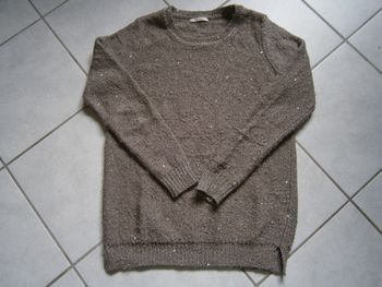 Pull ML marron brillant CAMAIEU Taille M