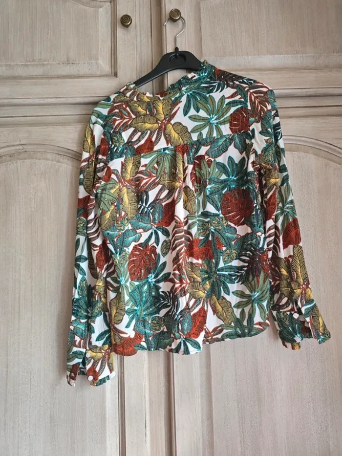 Blouse fleurie et colorée mamouchka paris taille S - photo numéro 5