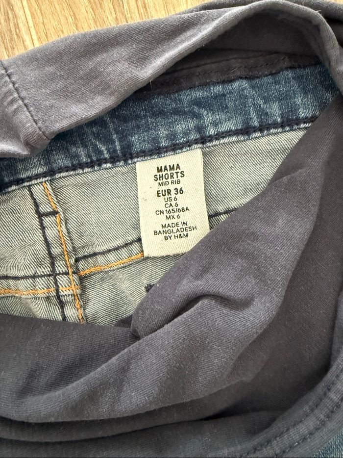 Joli short jeans femme grossesse maternité T36 H&M mama - photo numéro 6