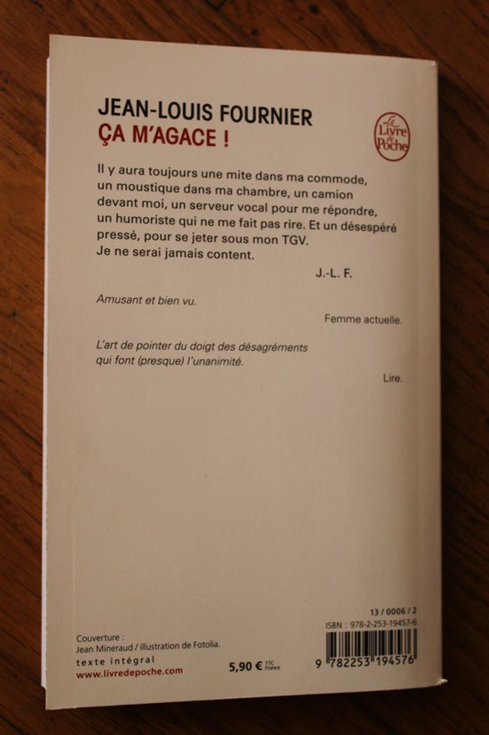 livre " ça m’agace " Jean-Louis Fournier - photo numéro 3