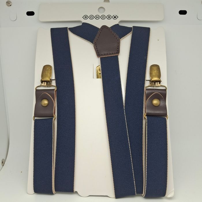 Bretelles Bleu Marine Homme Bonobo Neuf