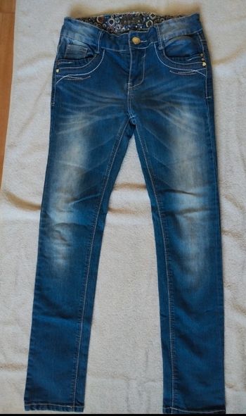 Jean fille bleu délavé 10 ans 