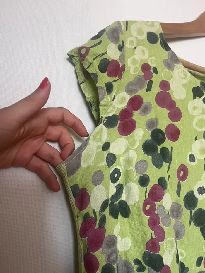 Robe verte à motifs - photo numéro 5