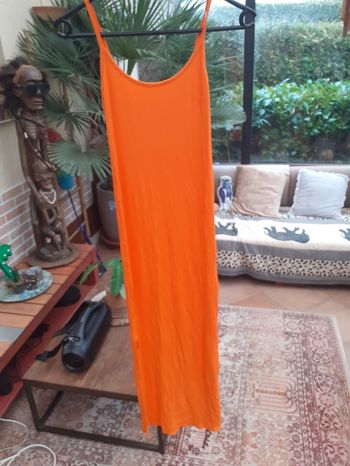 Robe orange longue