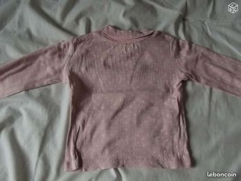Lot sous pull fille roses, Taille 18 mois
