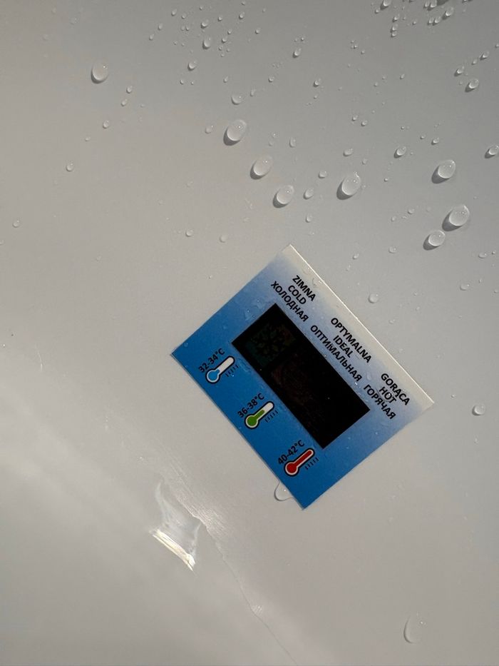 Baignoire sur pied et thermomètre intégré - photo numéro 2