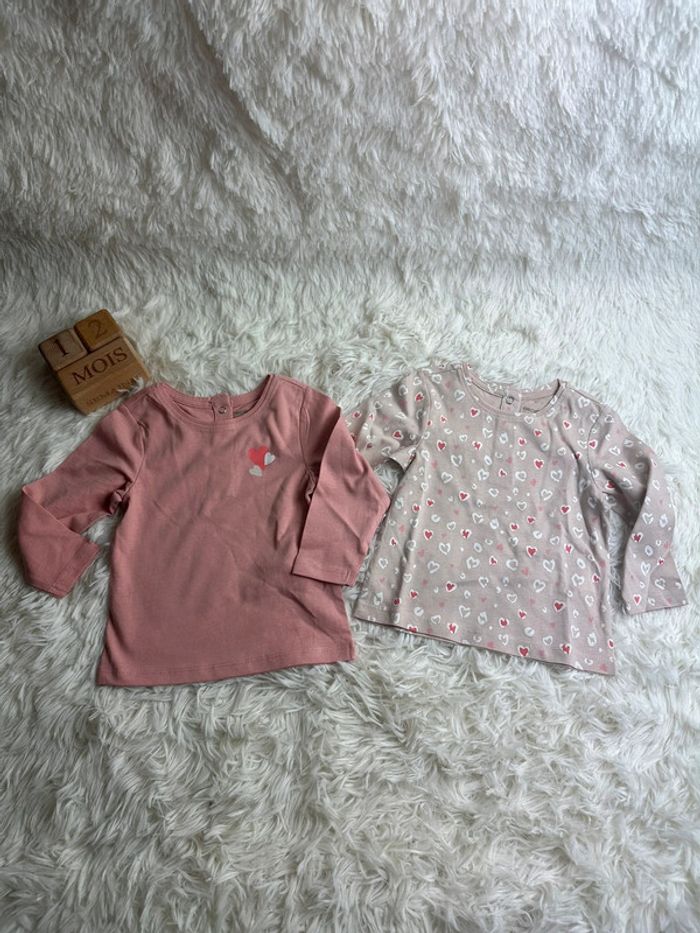 Lot de 2 tshirts manches longues orchestra taille 12 mois