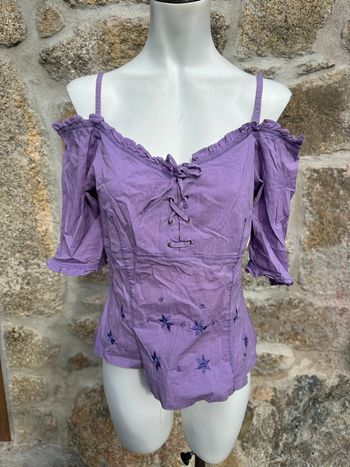 Top vintage Lila