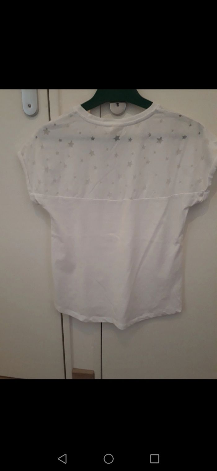 Haut blanc étoiles - photo numéro 2