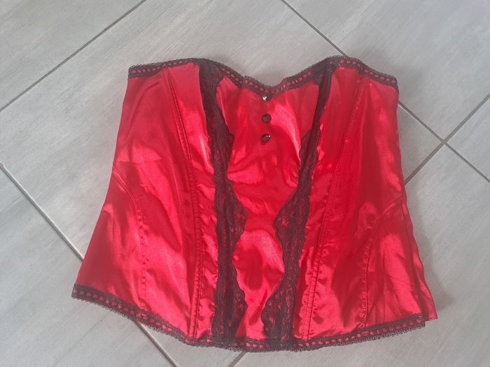 Bustier rouge et noir SanSelle Taille 48