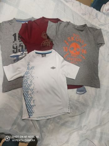 Lots de 4 teeshirt garçons taille 12/14 ans