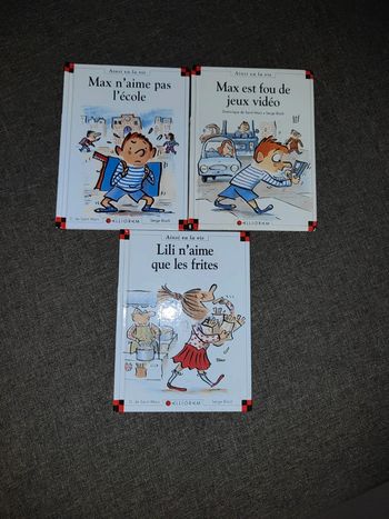 Lot 3 livres max et lili 6, 8 et 11