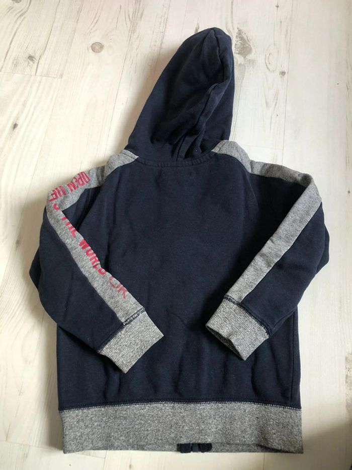 Gilet zippe à capuche Okaidi 5 ans - photo numéro 2