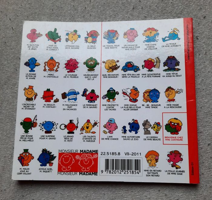 Livre Madame contraire Roger hargreaves - photo numéro 2