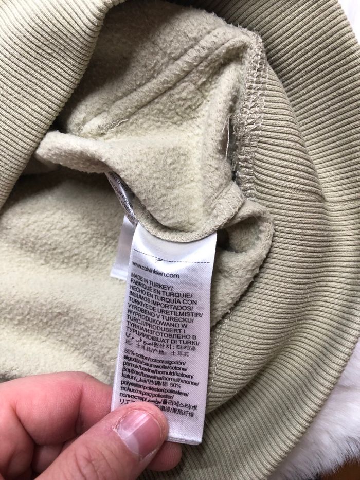 Pull homme Calvin Klein, vert, très bon état taille M - photo numéro 6