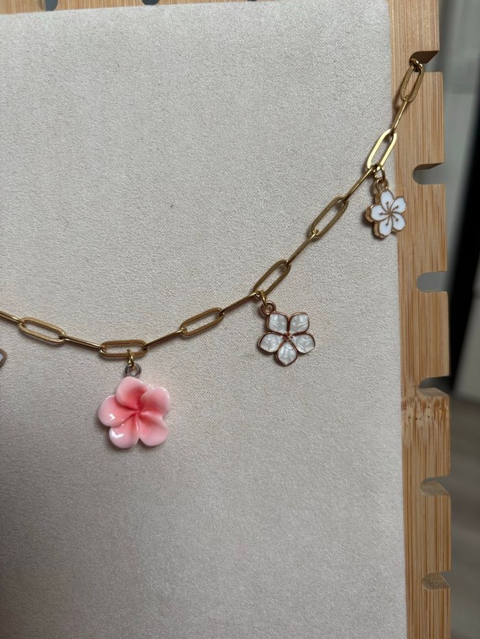 Collier breloques acier inoxydable - photo numéro 2