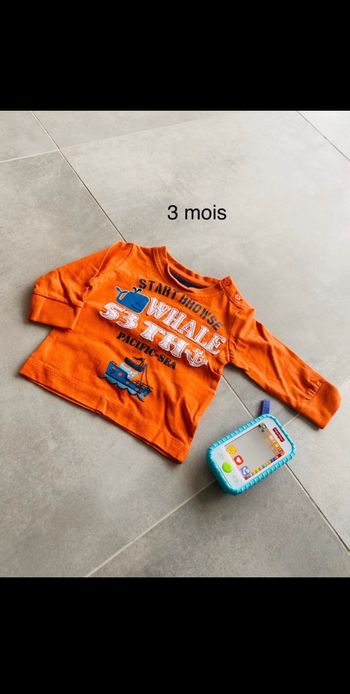 Tee shirt 3 mois baleine