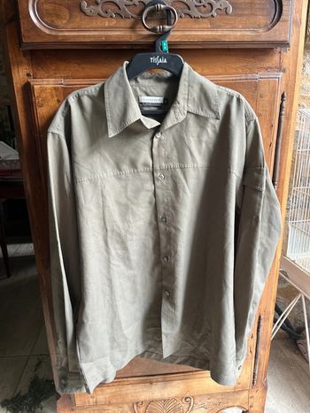 Chemise oversize marron