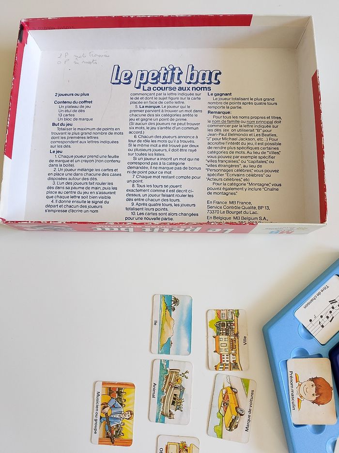 Le petit bac mb jeux complet - photo numéro 4