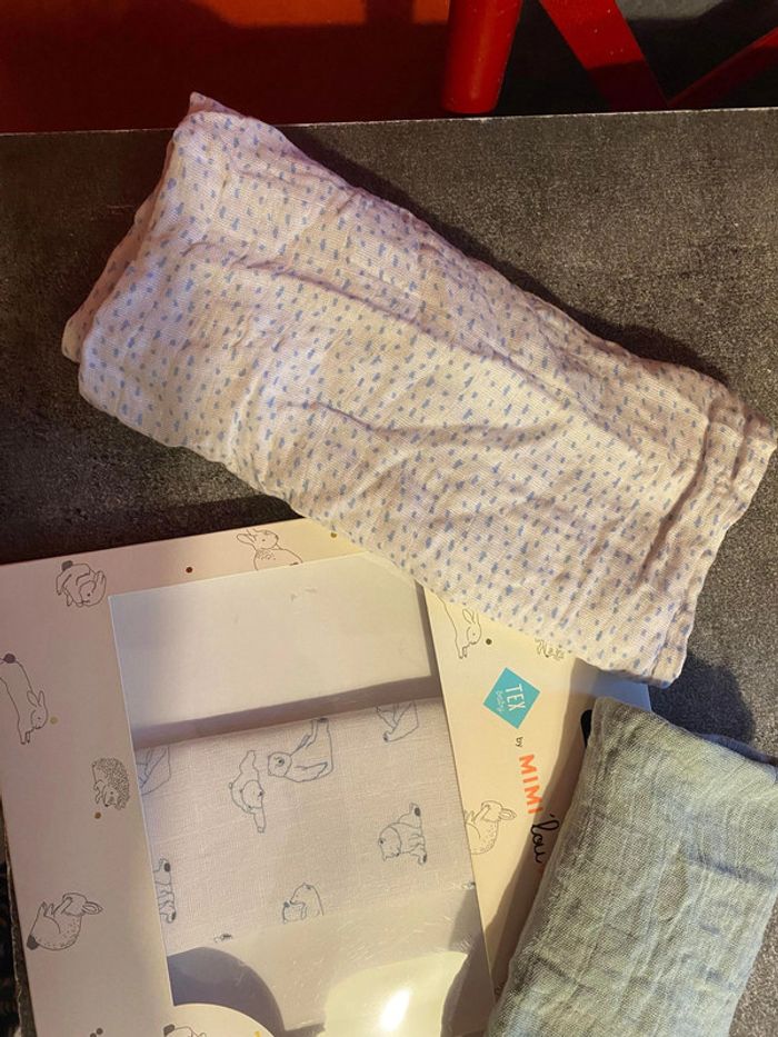 coffret de 3 langes bébé - photo numéro 4