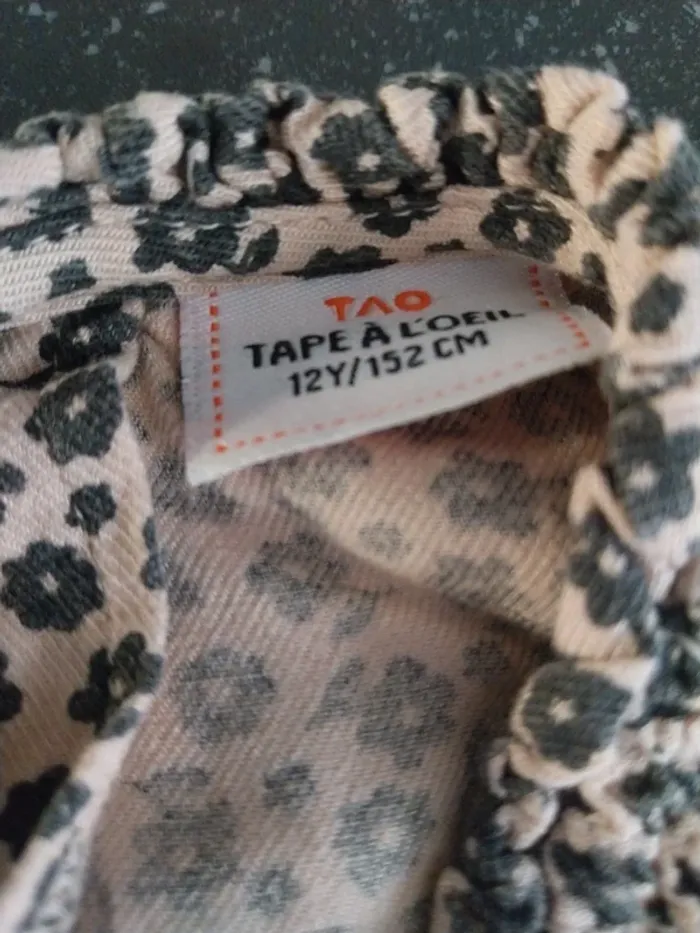 Blouse tao 12 ans 100 % viscose - photo numéro 2