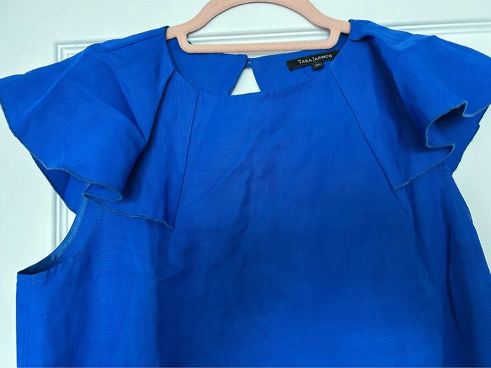 Robe Tara Jarmon bleu cobalt T. 40 - photo numéro 3