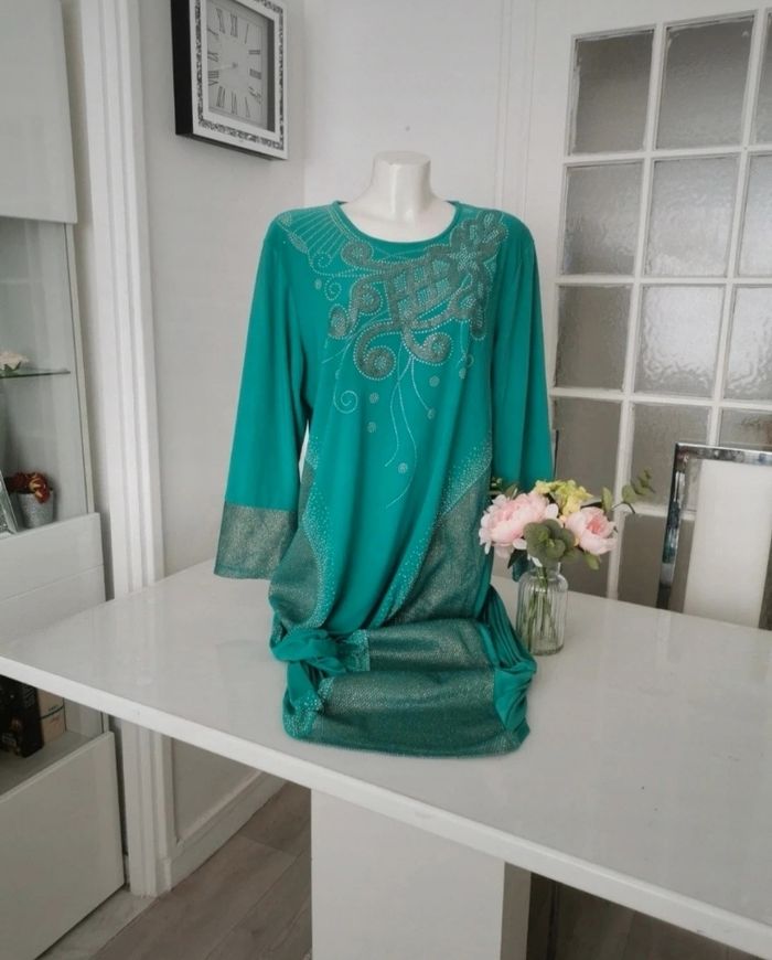 💚🤍Jolie Robe Oriental 💚🤍 - photo numéro 9