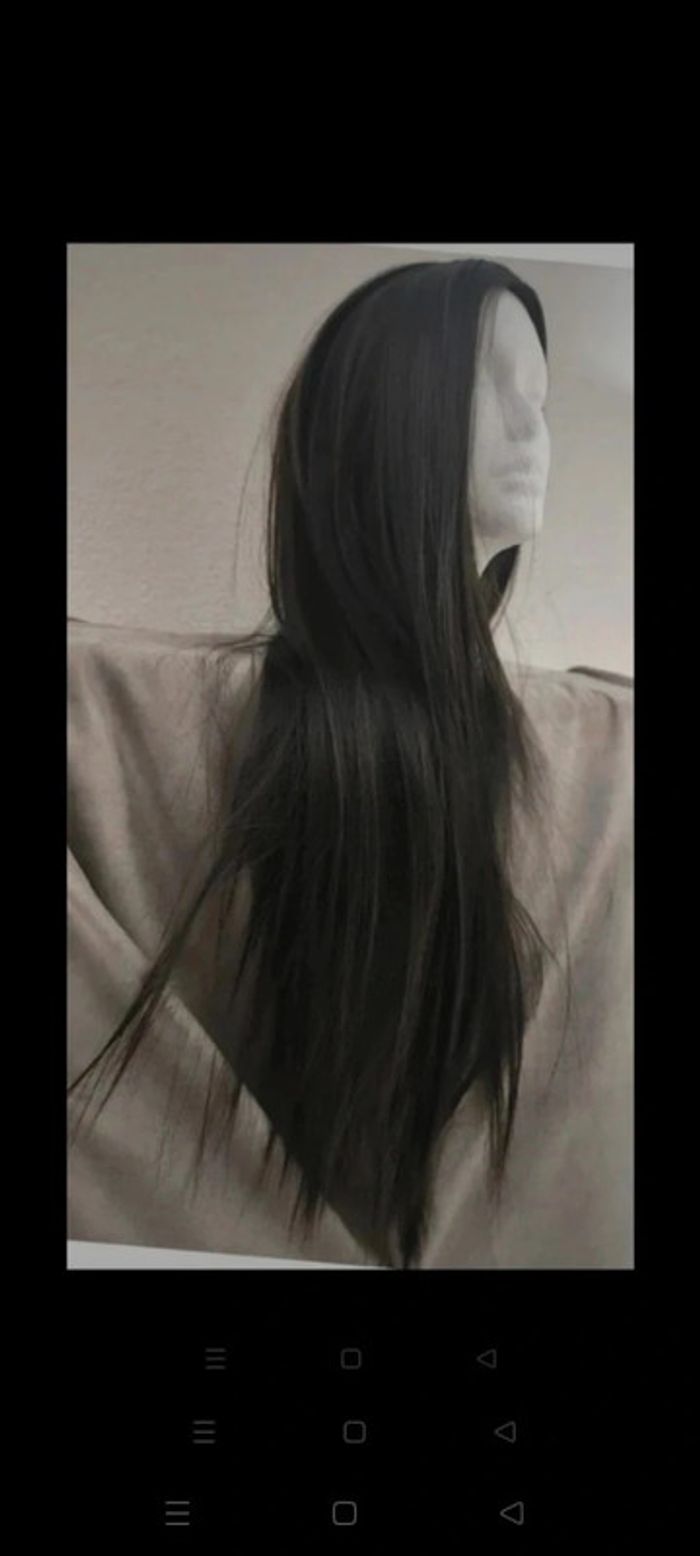 💯 promo 💯 Perruque Naturelle Noir Ébène Luxe - photo numéro 7