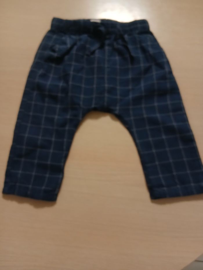 Pantalon sarouelle garcon a carreau taille 6 mois - photo numéro 6