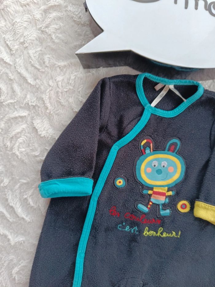 Pyjama combinaison surpyjama Garçon 3 mois les couleurs c'est bonheur Orchestra - photo numéro 3