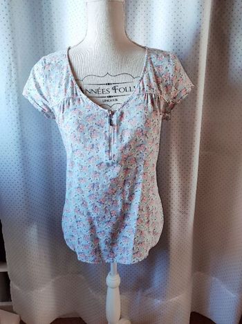 Blouse à fleurs Grain de Malice, taille 38, TBE!