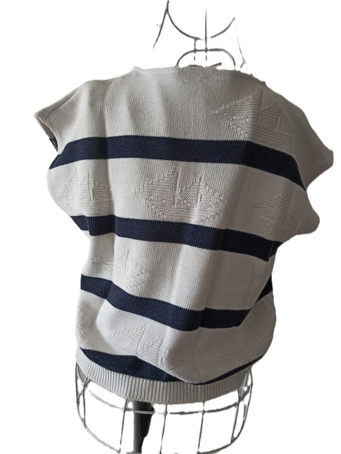 Pull Marinière Chic Sans Manches - photo numéro 5