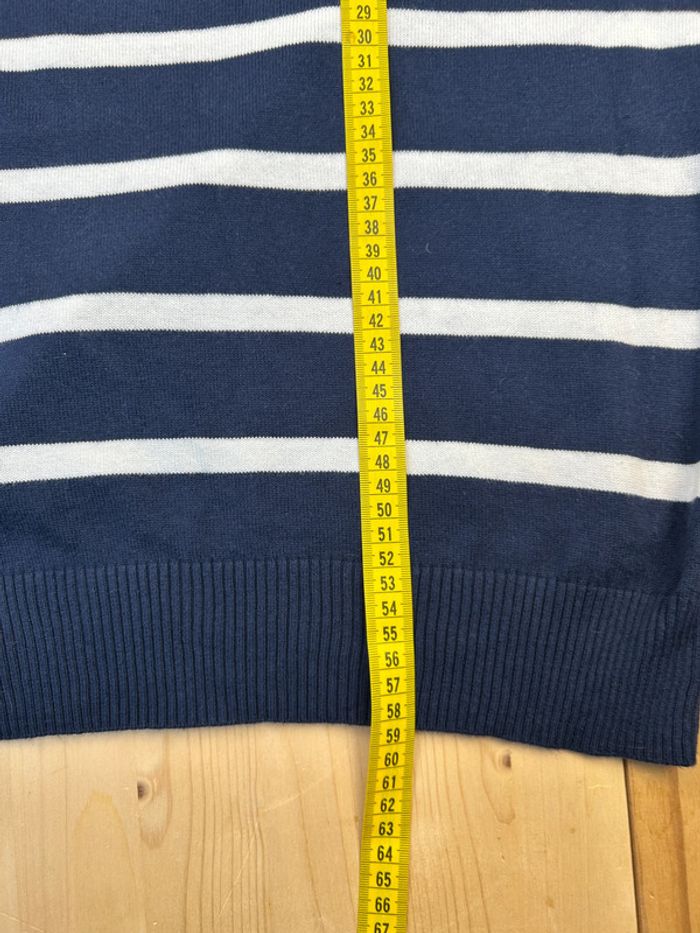 Pull Tommy Hilfiger Enfant M (12-14 ans) Marine Rayé Blanc - Très Bon État - Léger Défaut ST053 - photo numéro 9