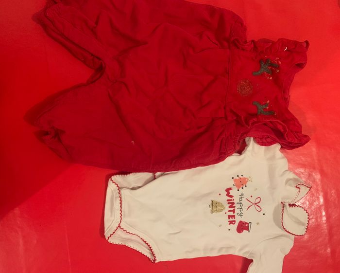 Ensemble de Noel petite fille