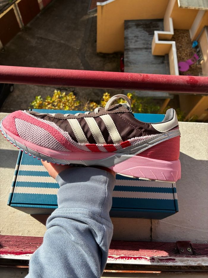 Adidas x Bad Bunny Adizero SL 72 Brown/Clear Pink/Hazy Rose - Taille 44 2/3 - Neuves - photo numéro 3