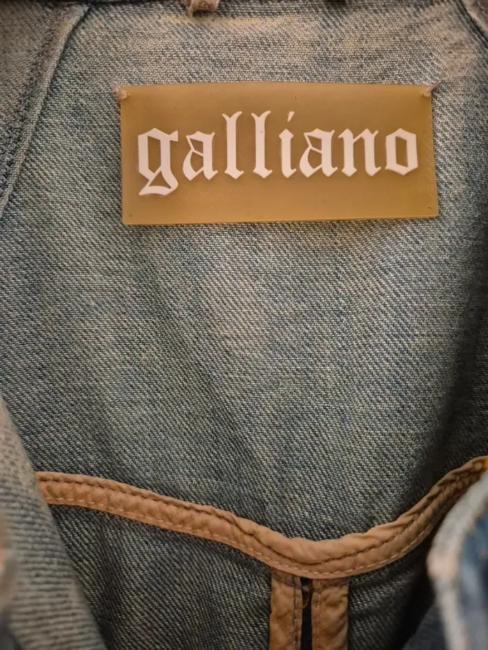 Veste jean vintage Galliano - photo numéro 4
