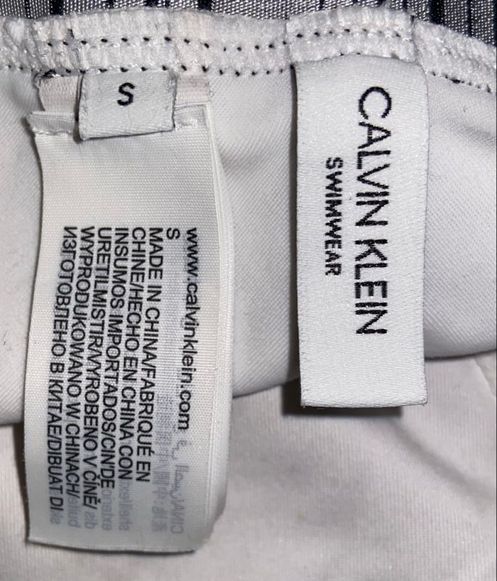 Tanga bas de maillot de bain blanc et noir s Calvin Klein - photo numéro 4
