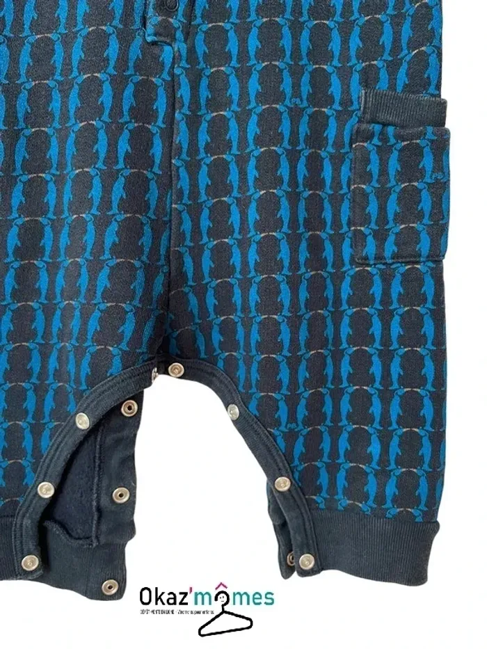 Combinaison longue marine (pingouins) - Petit Bateau 6 mois (67cm) - photo numéro 4