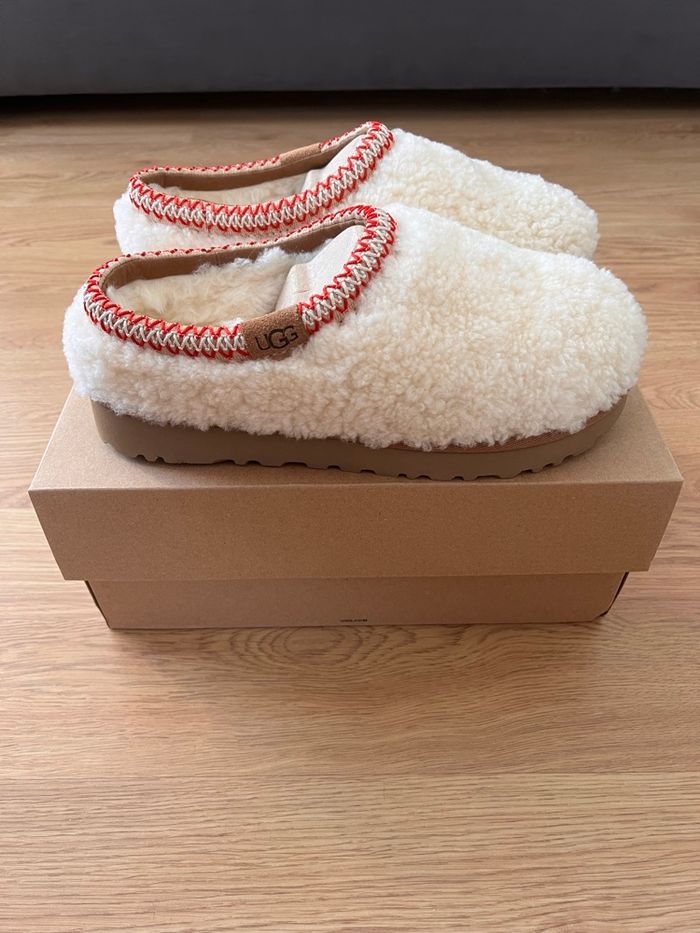Ugg Tasman Maxi Curly Slipper Natural Femme - photo numéro 3