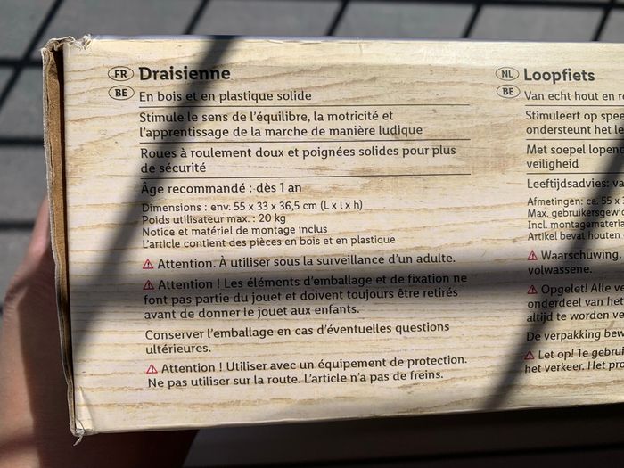 Draisienne en bois Playtive neuve - photo numéro 4