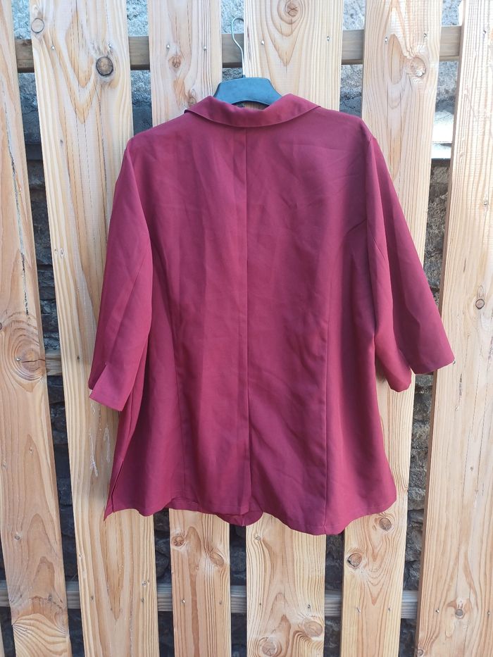 Jolie veste légère rouge bordeaux - photo numéro 7