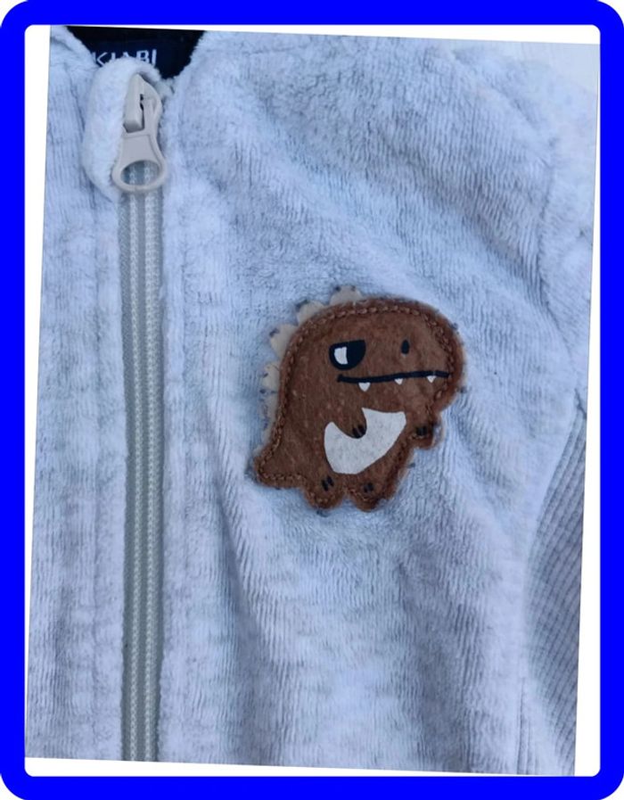 Sweat zippé à capuche 3 mois Kiabi - photo numéro 2