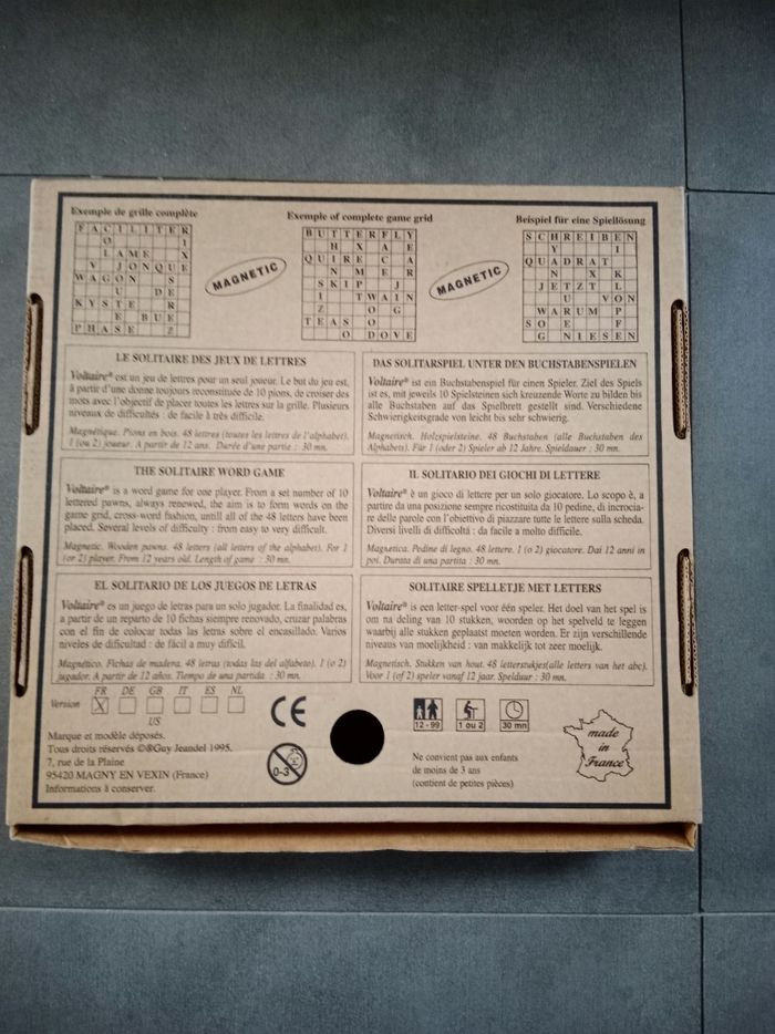 Jeu Voltaire - photo numéro 2