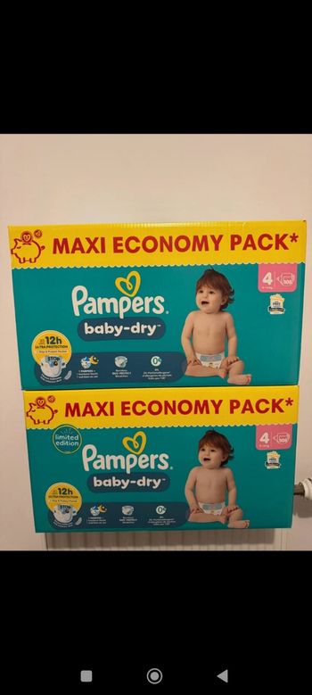 -30%,0FFERTS /COUCHES PAMPERS TAILLE 4 LOT 2 CARTONS 👌 ENVOI RAPIDE