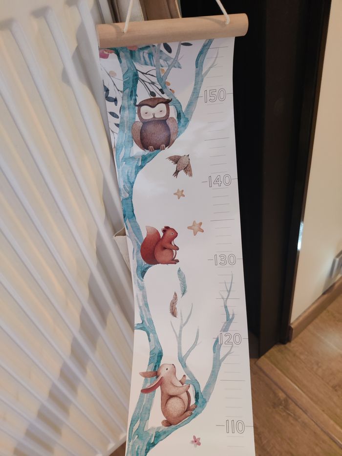 Décoration toise thème forêt 155 cm