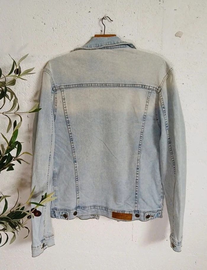 🩵 Veste en jean bleu clair – Zara Man – Taille M - photo numéro 2