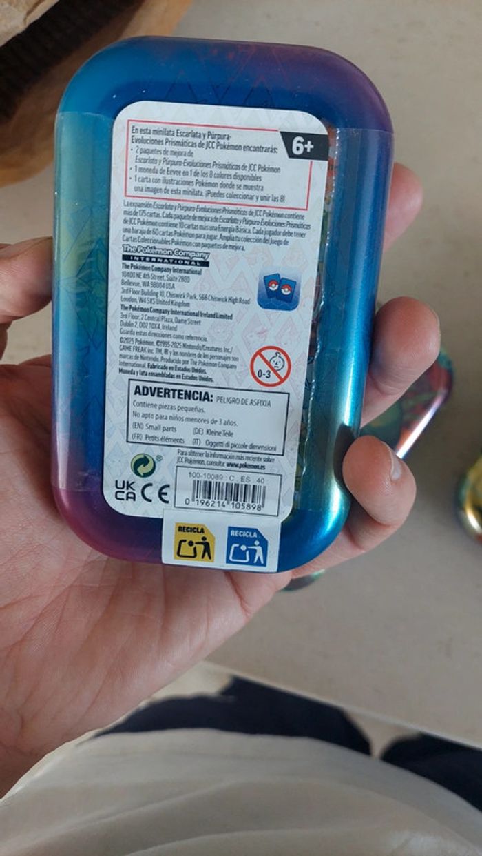 Vaporeon  mini tin mini boîte pokemon evolutiones prismaticas  evolutions prismatiques - photo numéro 3
